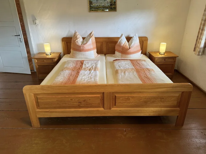 Schlafzimmer im Ferienhaus Schauer mit Doppelbett